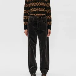 6397 - Pantalon Side Dart - Ebony
