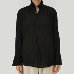 Pas de Calais - Blouse à Volants - Noir