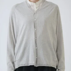 Pas de Calais - Cardigan Col V - Gris Clair