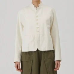Pas de Calais - Veste Slub - Ivoire