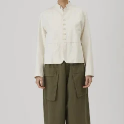 Pas de Calais - Veste Slub - Ivoire