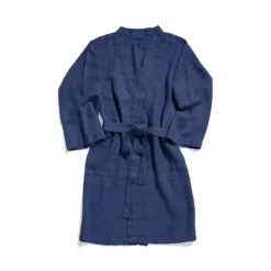 Peignoir en lin - Bleu Pacifique