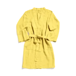 Peignoir en lin - Jaune Citronnade