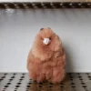 Peluche Lama en alpaga - Noisette