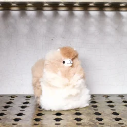 Peluche Lama en alpaga - Noix