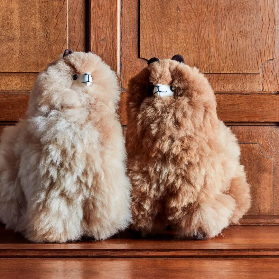 Peluche Lama en alpaga - Sahara