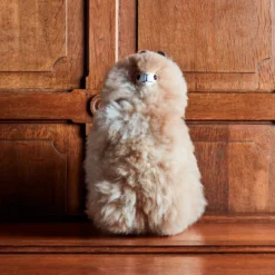 Peluche Lama en alpaga - Sandstone