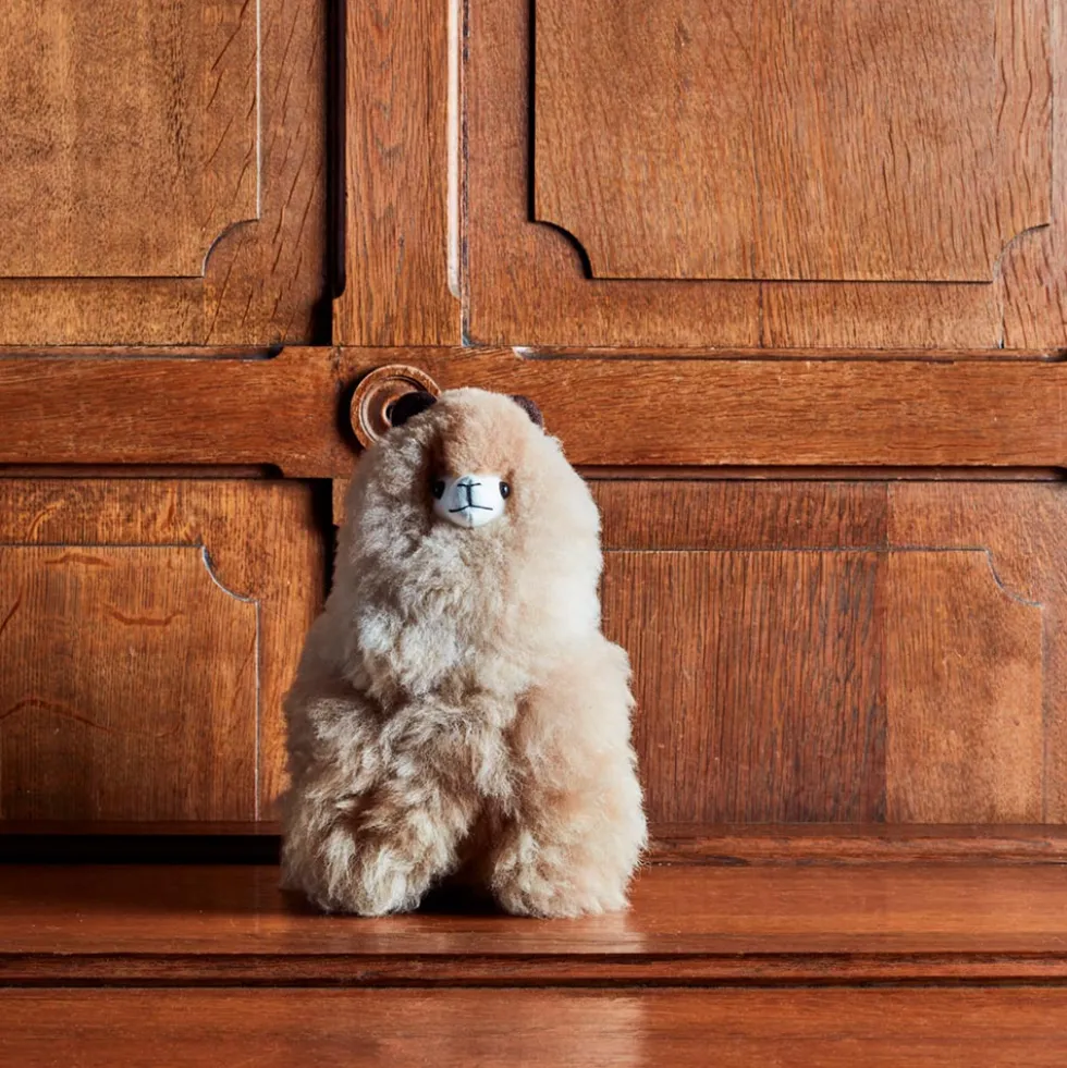 Peluche Lama en alpaga - Sandstone