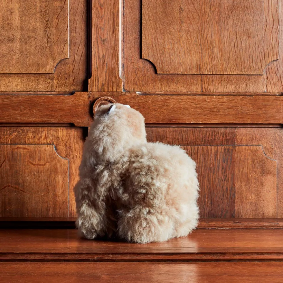 Peluche Lama en alpaga - Sandstone