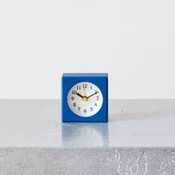 Petit réveil carré - Bleu