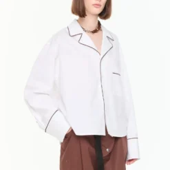 PLAN C - Chemise Boxy - Blanc