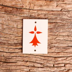 Plaque Hermine - Rouge - Matthieu Le Meur