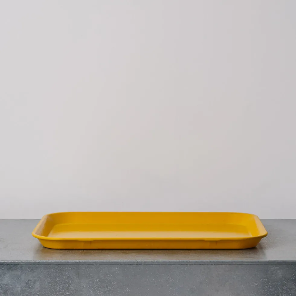 Plateau en fibre de verre - Moutarde