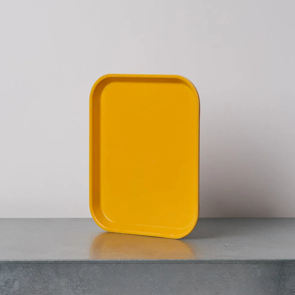 Plateau en fibre de verre - Moutarde
