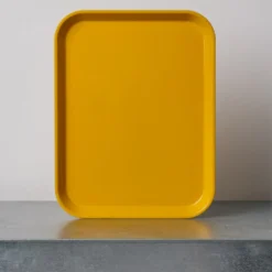 Plateau en fibre de verre - Moutarde