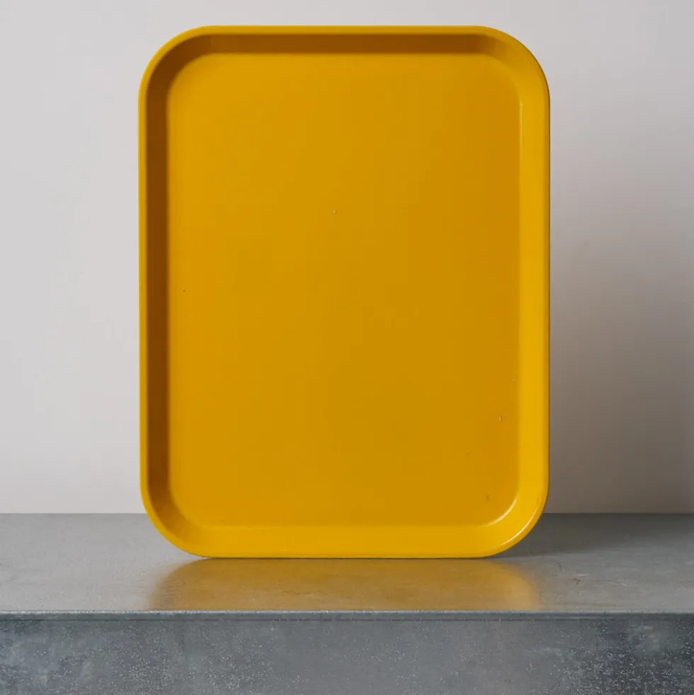 Plateau en fibre de verre - Moutarde