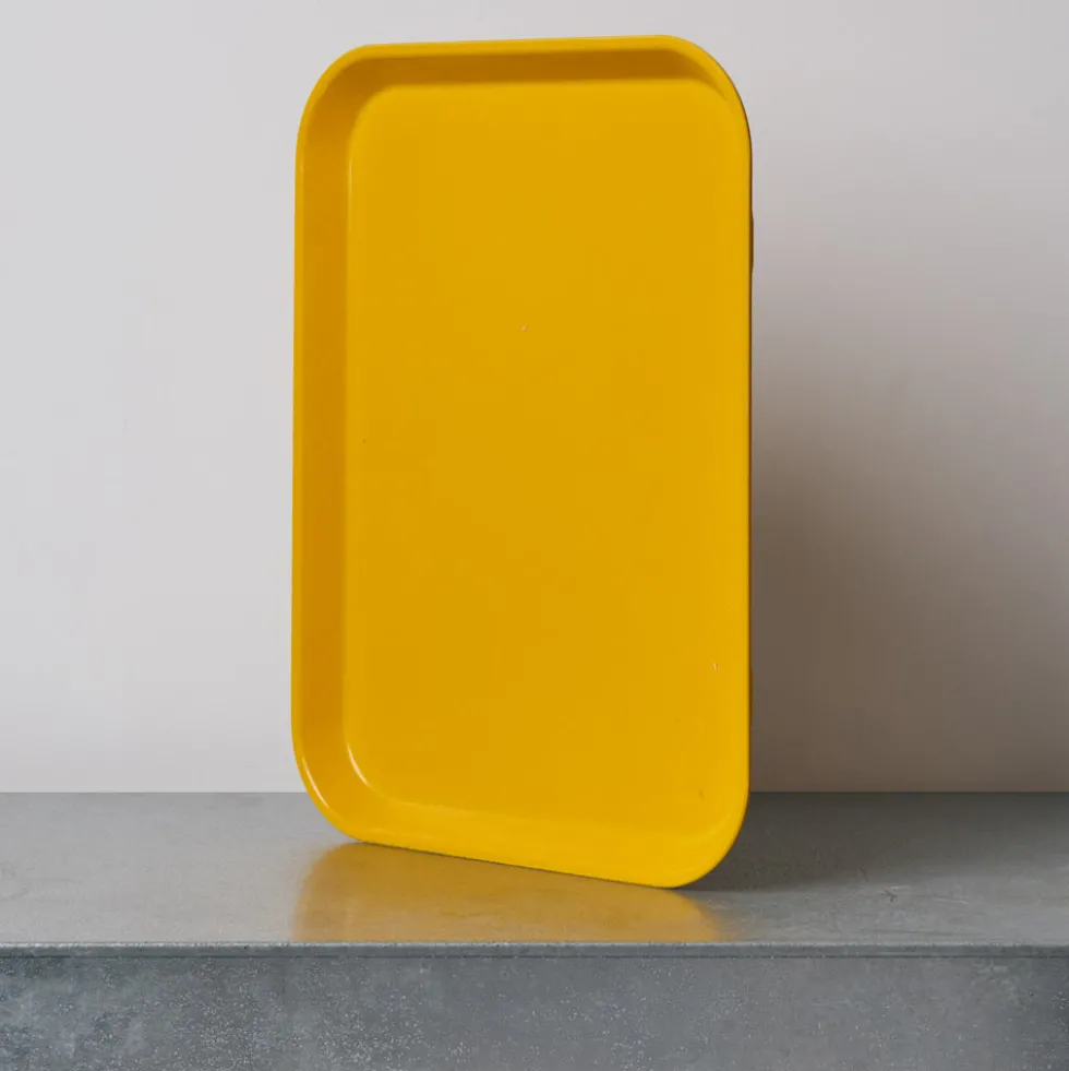 Plateau en fibre de verre - Moutarde