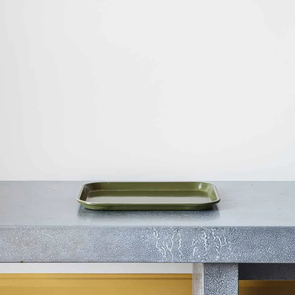 Plateau en fibre de verre - Vert Olive