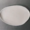 Plat en grès émaillé Wabi - Blanc