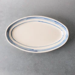 Plat ovale - Ligne Bleu