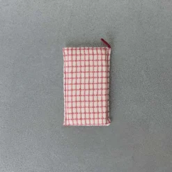 Éponge à carreaux - Rouge