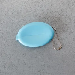 Porte clé monnaie Merci - Bleu