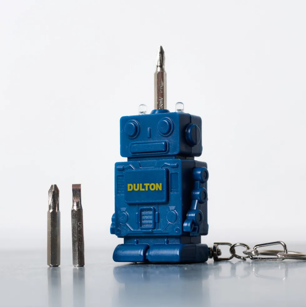 Porte clé robot outil - Bleu