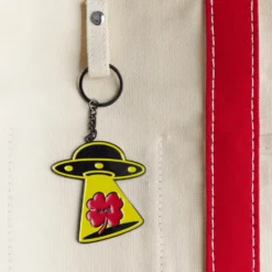 Porte-clés en métal Merci UFO - Tréfle