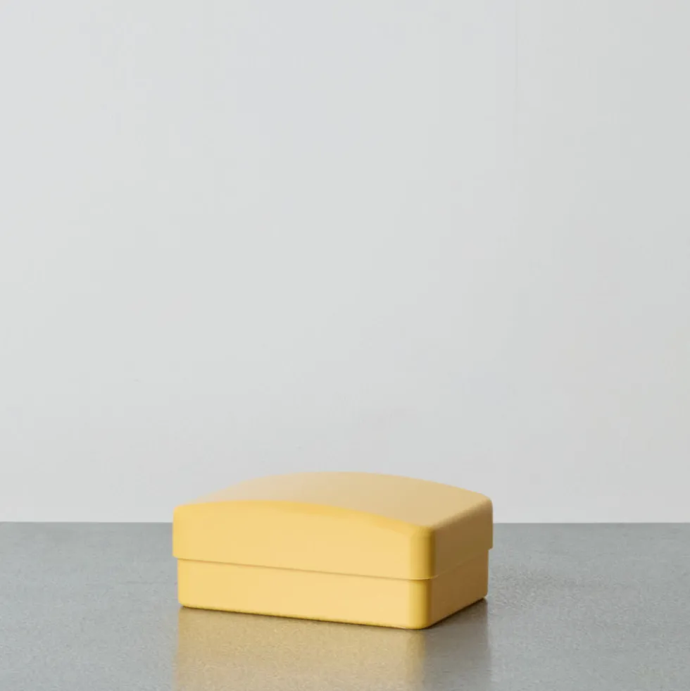 Porte savon en plastique - Jaune