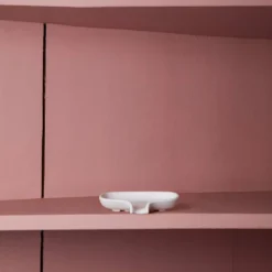 Porte-savon en silicone blanc