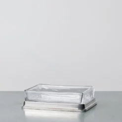 Porte savon en verre et étain - Cosi Tabellini