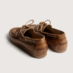 Posa - Mocassins Bateau Brossé - Marron