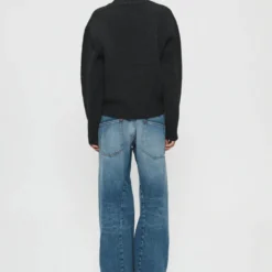 6397 - Pull col rond haut - Anthracite