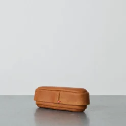Rangement oval en cuir