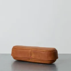 Rangement oval en cuir