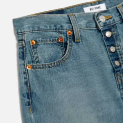 RE/DONE - Jeans Mid Rise Wide Leg - Authentica Indigo