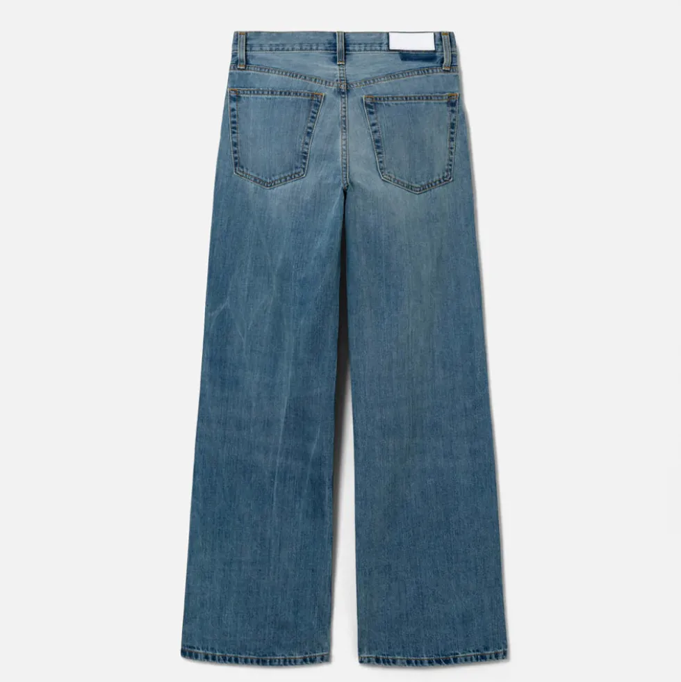 RE/DONE - Jeans Mid Rise Wide Leg - Authentica Indigo