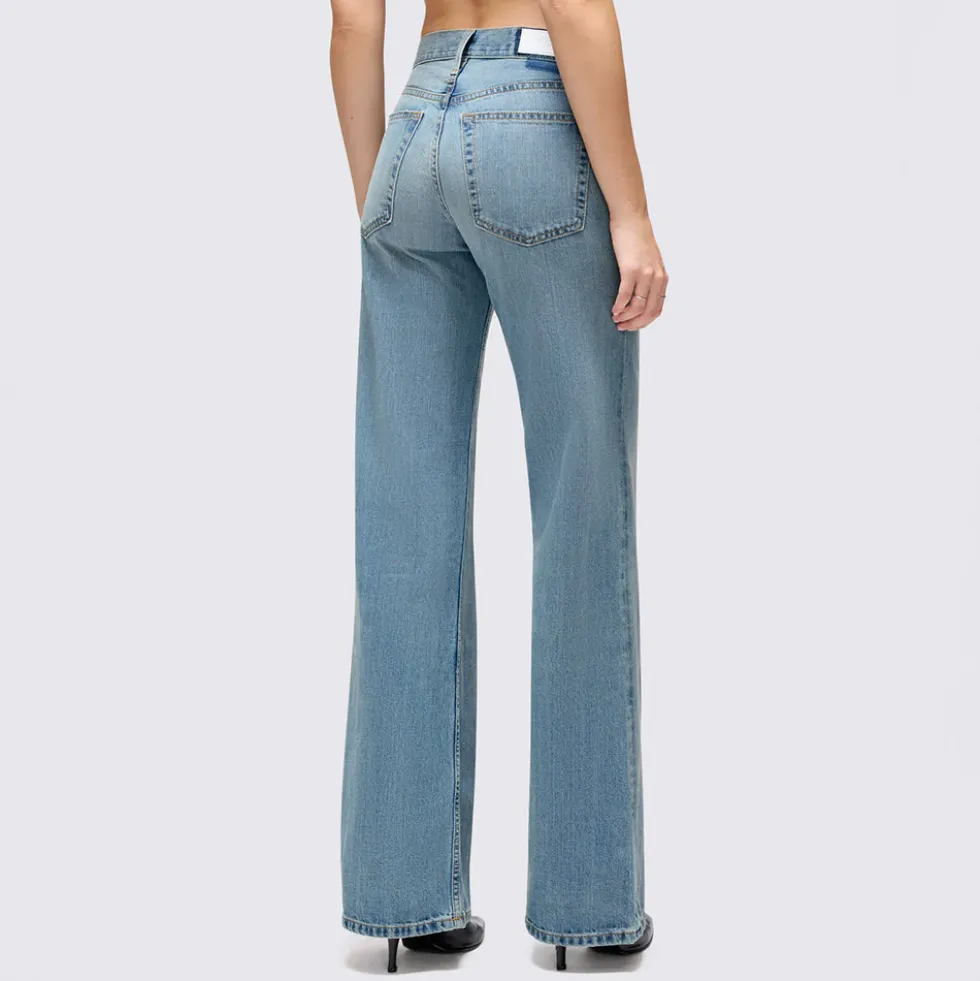 RE/DONE - Jeans Mid Rise Wide Leg - Authentica Indigo