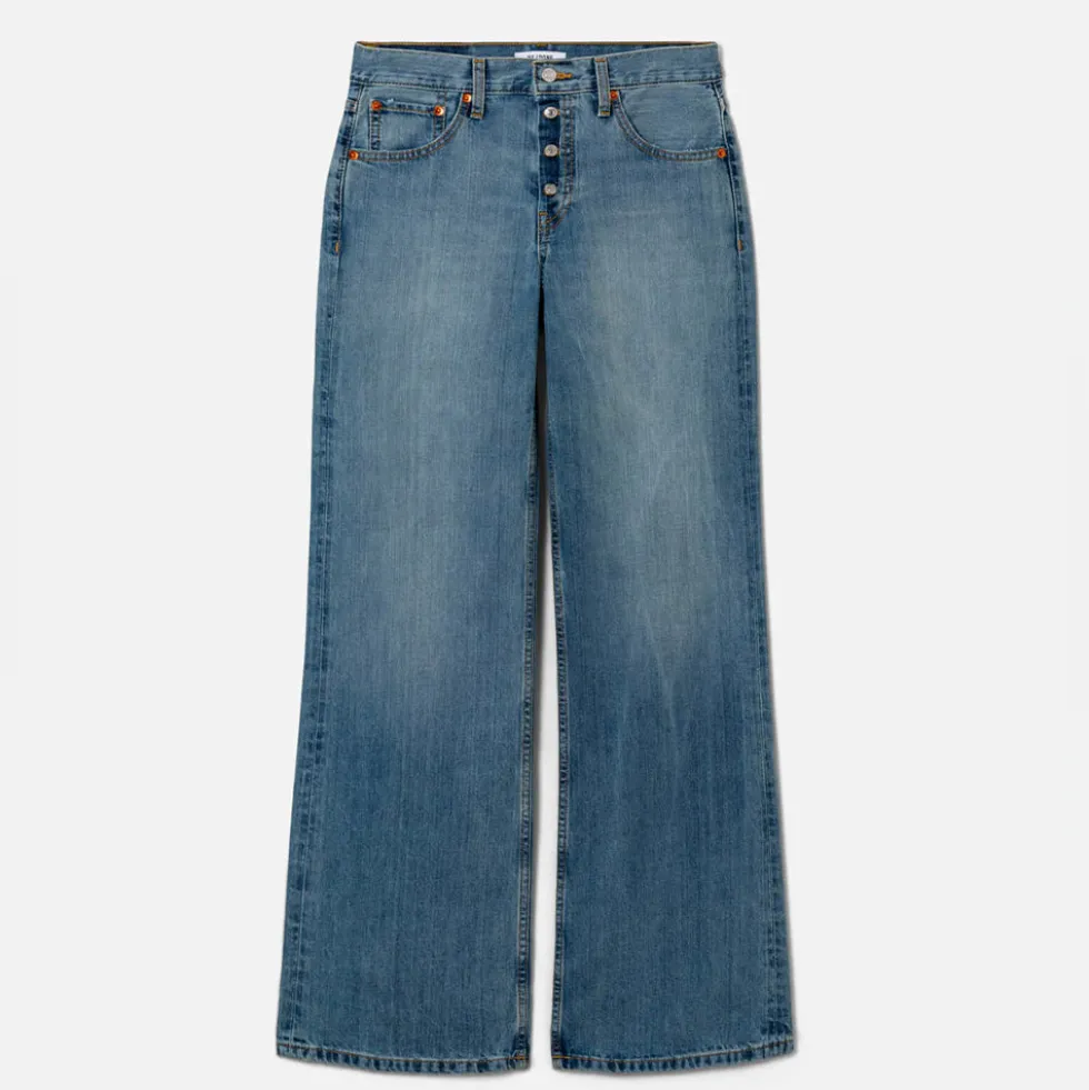 RE/DONE - Jeans Mid Rise Wide Leg - Authentica Indigo