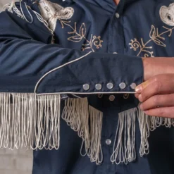 Rockmount - Chemise Fringe Western - Marine