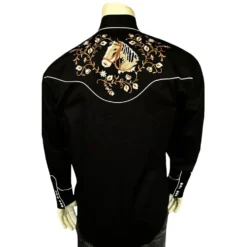 Rockmount - Chemise Horsehead Floral Western - Noir