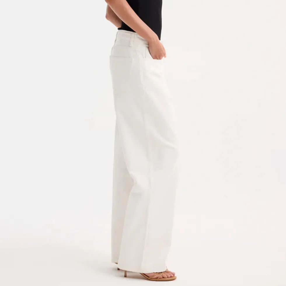 Rohe - Jeans Baggy Fit Denim - Blanc Optic
