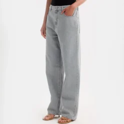 Rohe - Jeans Baggy Fit Denim - Gris délavé