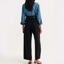 Rohe - Jeans Barrel Leg - Noir