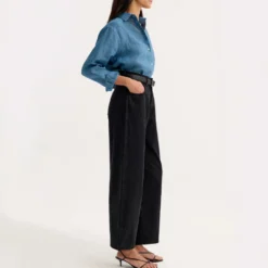 Rohe - Jeans Barrel Leg - Noir