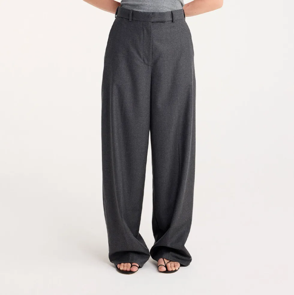 Rohe - Pantalon Large - Gris foncé