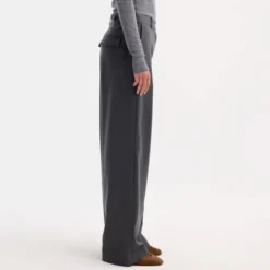 Rohe - Pantalon Large - Gris foncé