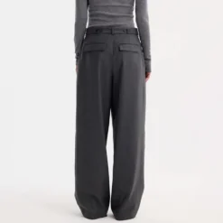 Rohe - Pantalon Large - Gris foncé