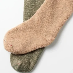 Rototo - Chaussettes double face - Vert/Marron