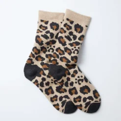 Rototo - Chaussettes Léopard - Ivoire